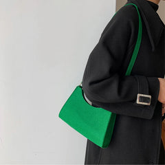 Vintage Felt Cloth Shoulder Bag Women Casual Tote Handbag