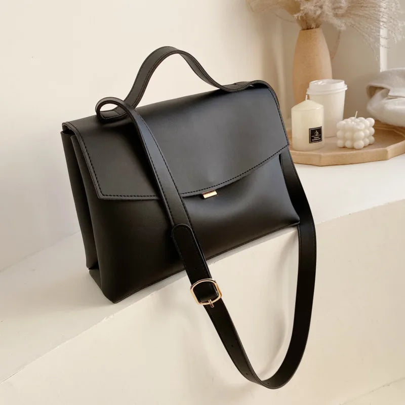 Vintage Female Tote Bag High PU Leather Handbag Shoulder Messenger Bags