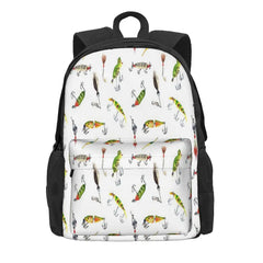 Vintage Fishing Lures Backpacks Men's Backpacks Bags Anime