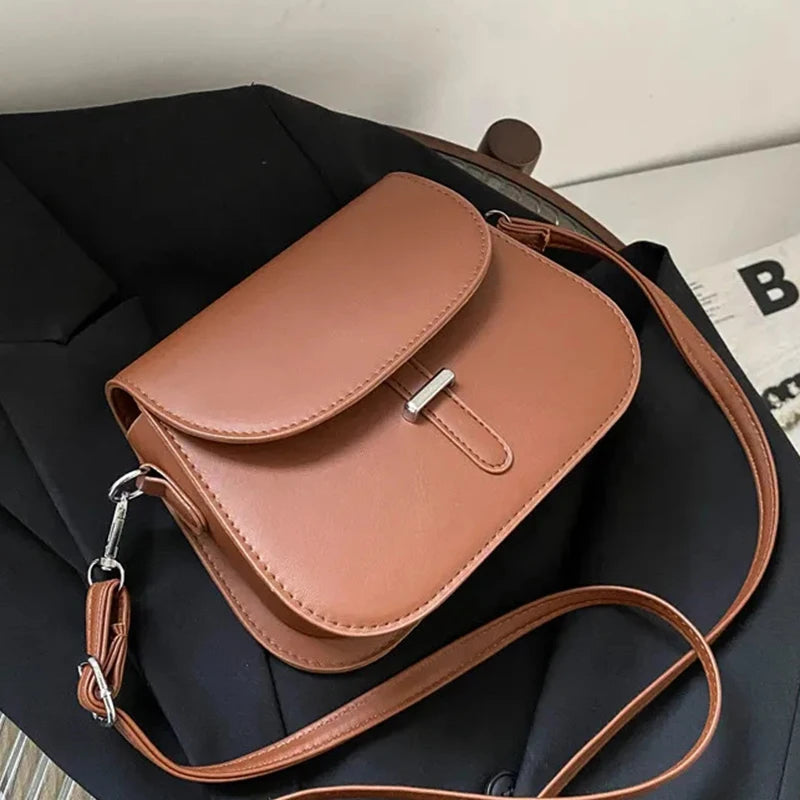 Vintage Flap Saddle Bag Shoulder Messenger Bag