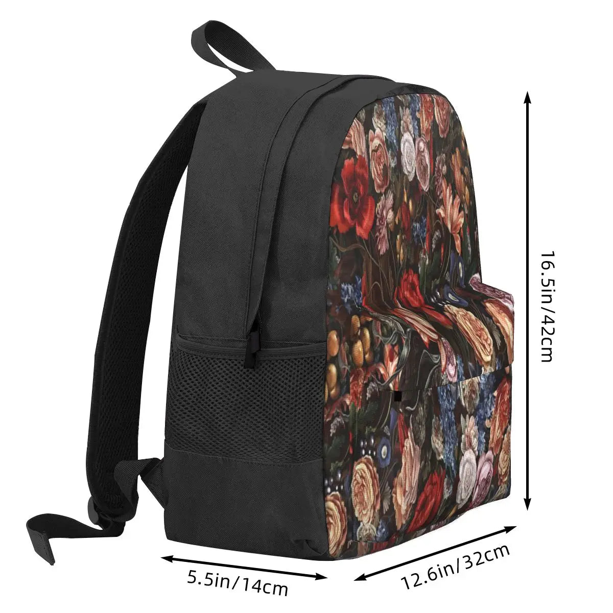 Vintage Floral Romance Backpacks Men Women's Bags