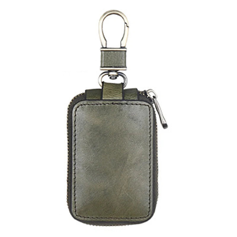 Vintage Leather Car Key Bag for Men and Women