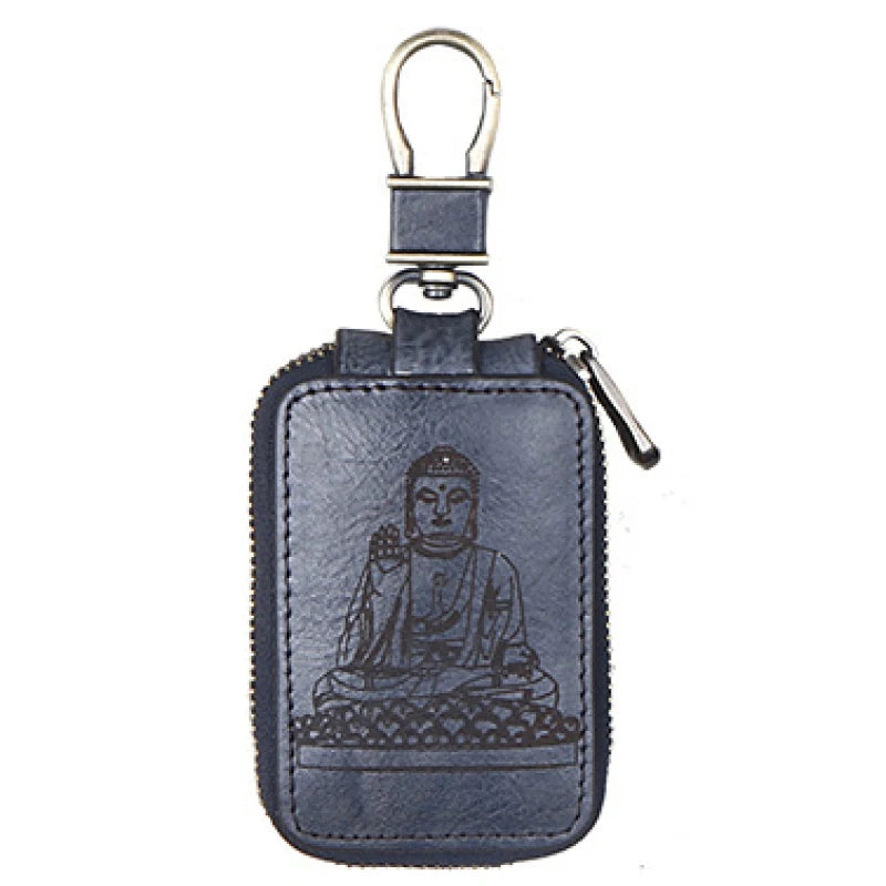 Vintage Leather Car Key Bag for Men and Women