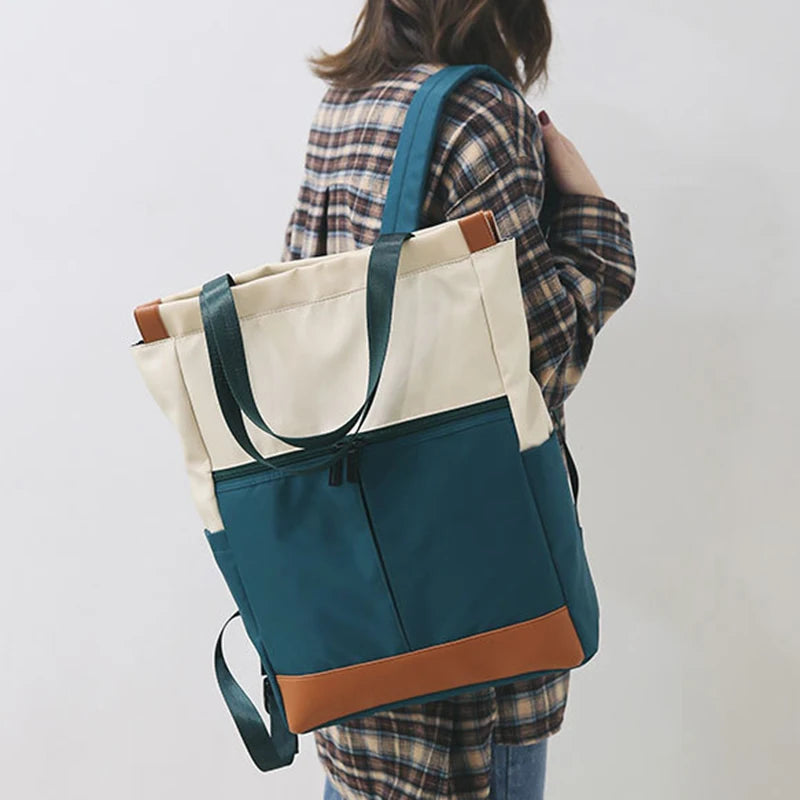 Vintage Girls Waterproof Large Capacity Travel Laptop Backpack