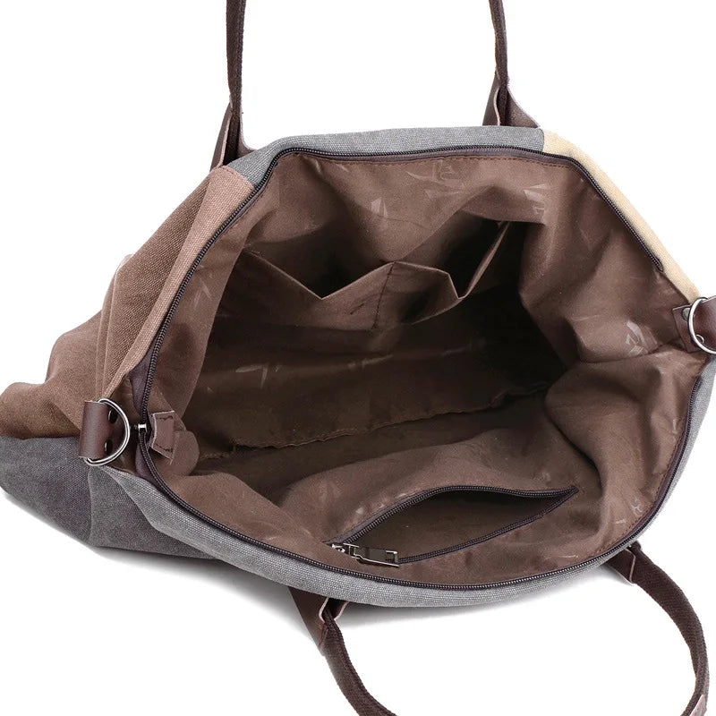 Vintage Graffiti Canvas Handbag Female Shoulder Bag