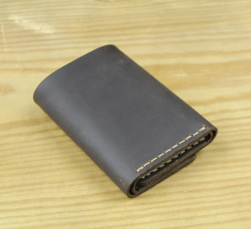Vintage Leather Key Holder Men Key Wallet Keychain Women Key Case Bag