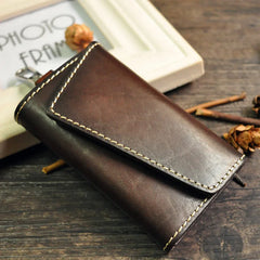 Vintage Leather Key Holder Wallet Men Smart KeyChain Bag