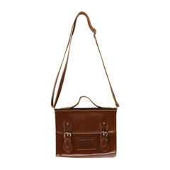 Vintage PU Leather Women Messenger Bag Small Square Shoulder Bag