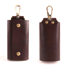 Vintage Leather Key Wallet Men Key Case Bag Pouch Keychain Covers