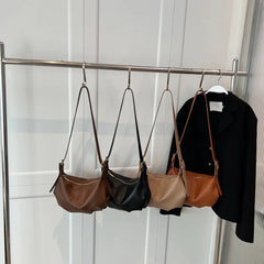 Vintage Leather Crossbody Tote Bag for Women