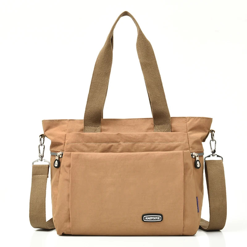 Vintage Lady's Bag High Top-handle Nylon Travel Bags Large Capacity