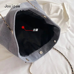 Vintage Large Capacity Nylon Shoulder Bag for Women Tote Bag