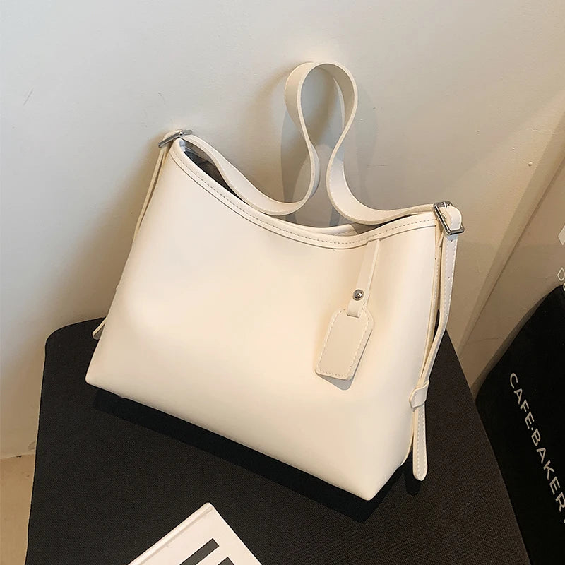 Vintage Women's Shoulder Bag Soft Pu All-match Large Capacity Commuting