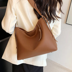 Vintage Women's Shoulder Bag Soft Pu All-match Large Capacity Commuting