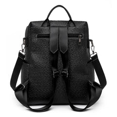Vintage Leather Women Backpack School Bag College Girl Shoulder Bags