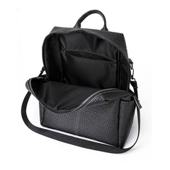 Vintage Leather Women Backpack School Bag College Girl Shoulder Bags
