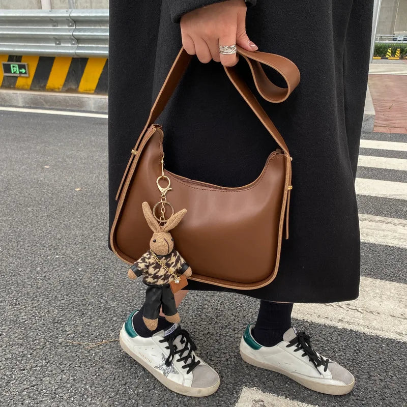 Vintage Leather Women's Shoulder Crossbody Bag For Purses