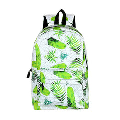 Vintage Leaves Landscape Print Backpack Men Women Causal Daypack School Bags