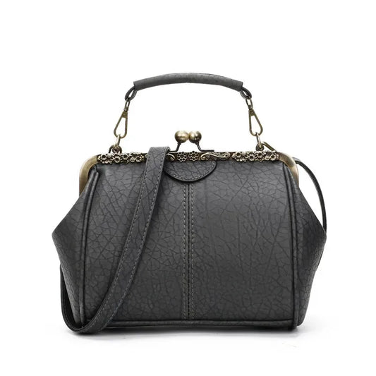 Vintage Women's Shoulder Bags Retro PU Leather Crossbody Tote Handbag