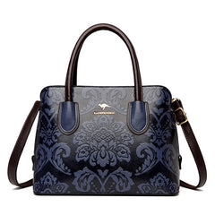Vintage Women's Handbag Famous Leather Printing Crossbody Bag