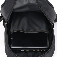 Vintage Male Female Zipper Patchwork Backpack