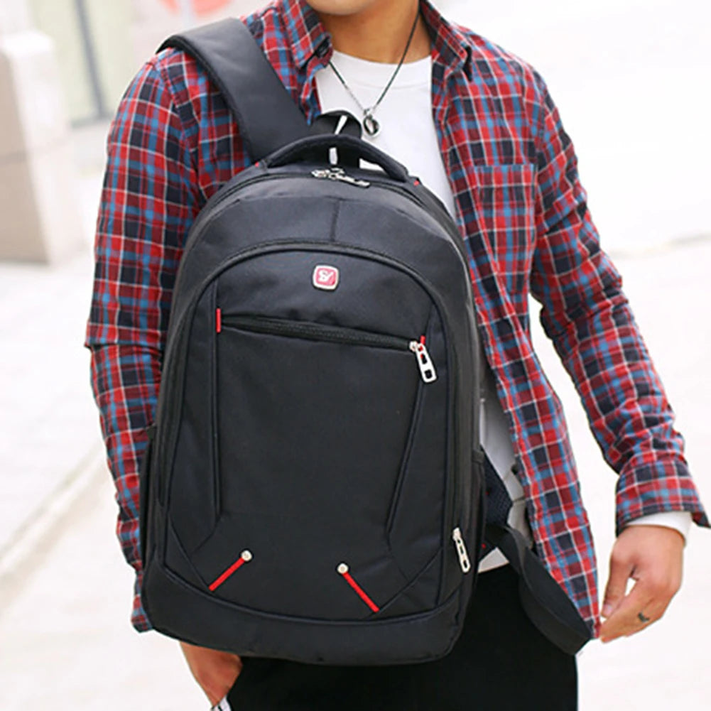 Vintage Male Female Zipper Patchwork Backpack