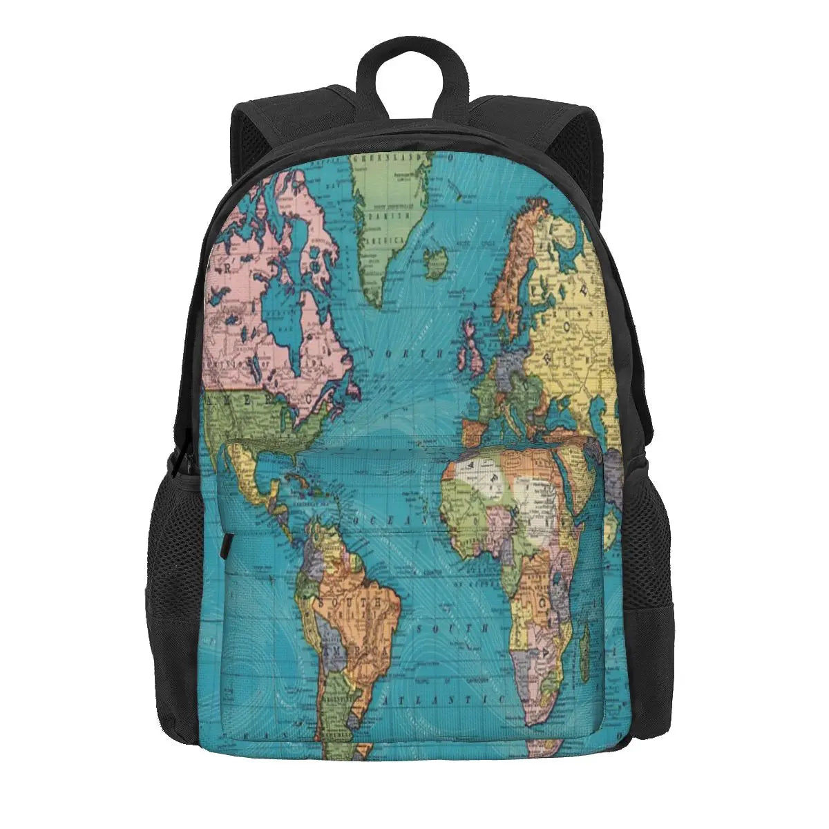 Vintage Map Of The World 1897 1 Backpacks Men's Backpacks Bags For Women