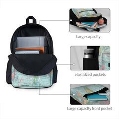 Vintage Map Of The World 1901 Backpacks Men's Backpacks Bags For Women Kpop Men