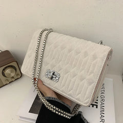 Vintage Matte Leather Crossbody Sling Bag Women Winter Handbag