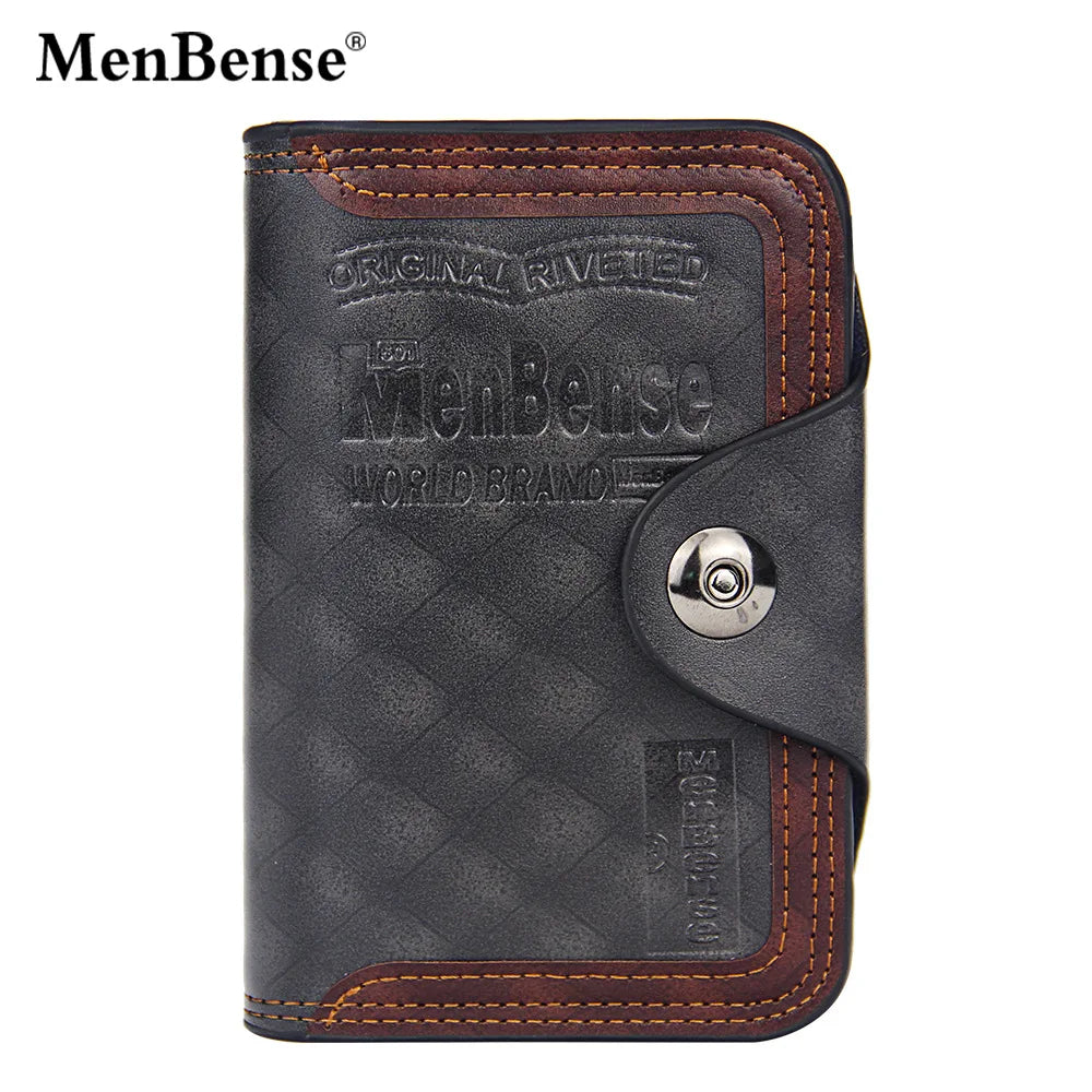 Men's Wallet Three Fold Natural Leather Purse