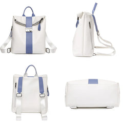 Vintage Women's PU Leather Backpack High Bagpack Rucksack