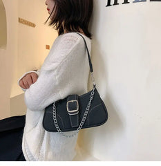 Vintage Nubuck Women Shoulder Bags Solid Matte Leather Ladies Underarm Bag