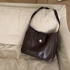 Vintage PU Leather Women's Bag One Shoulder Crossbody Tote Handbag