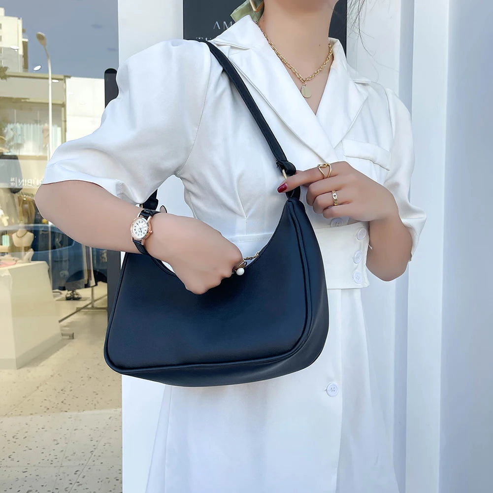 Vintage PU Leather Hobos Shoulder Bag For Women Lady Travel