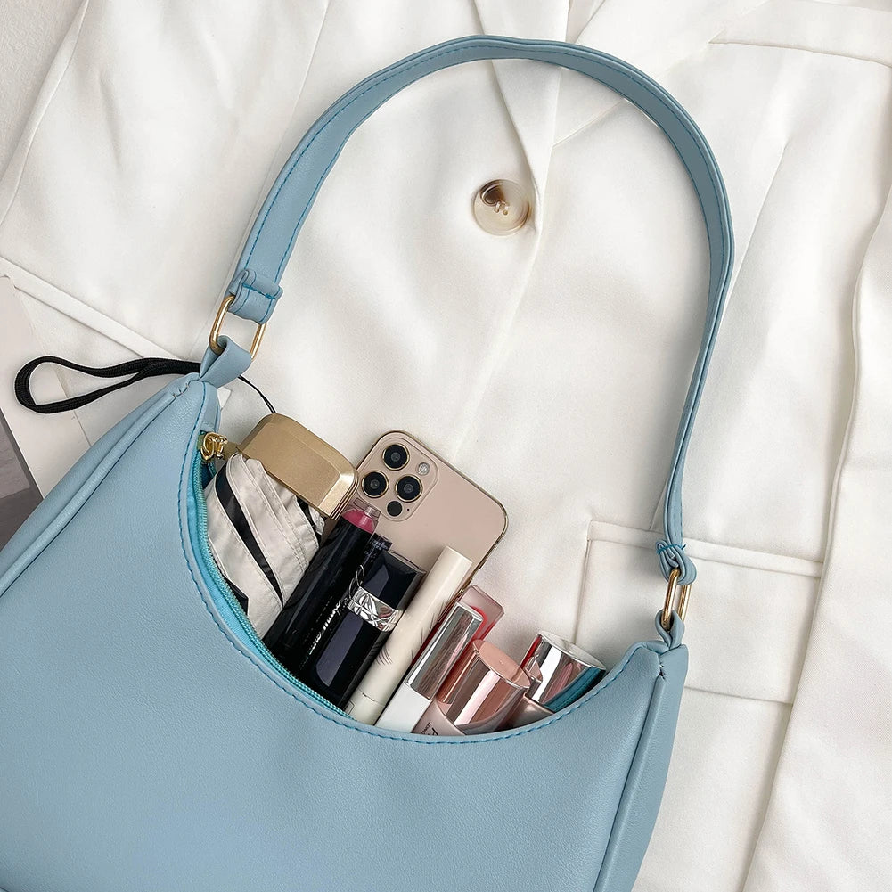 Vintage PU Leather Hobos Shoulder Bag For Women Lady Travel