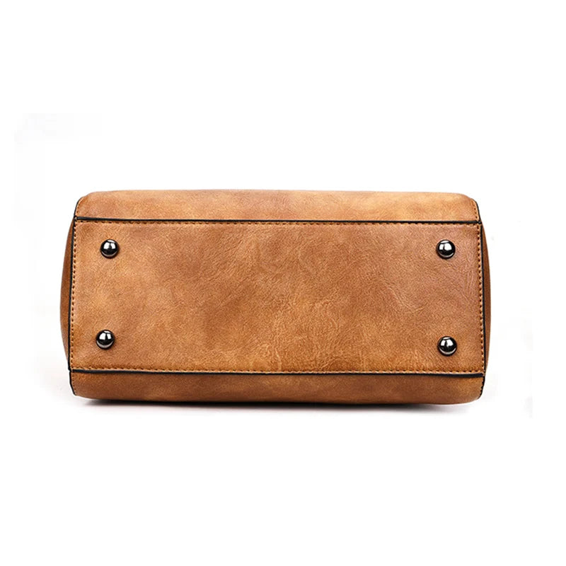 Vintage PU Leather Tassel Handbag Crossbody Shoulder Bag