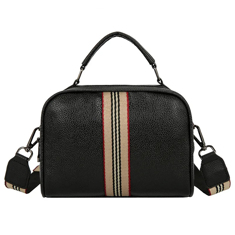 Vintage PU Leather Women Small Handbag and Purse Crossbody Bag