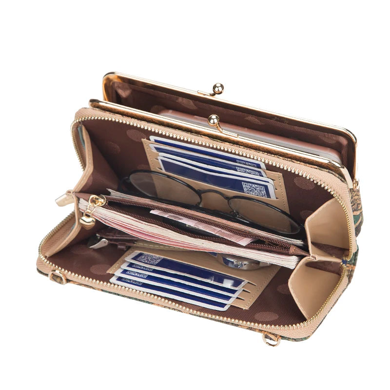 Vintage Crossbody Shoulder Bag Women Phone Wallet Purse Clutch Handbag