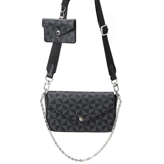Vintage Printing 2-IN-1 Messenger Bag for Women