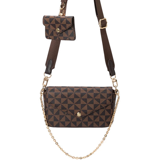 Vintage Printing 2-IN-1 Messenger Bag for Women