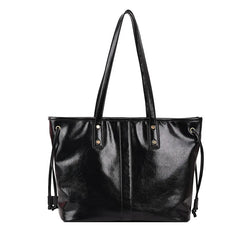 Vintage Large Capacity Women's Shoulder Bag Pu Leather Tote Handbag