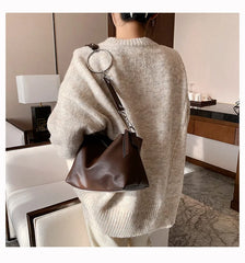 Vintage Black Crossbody Bag for Women