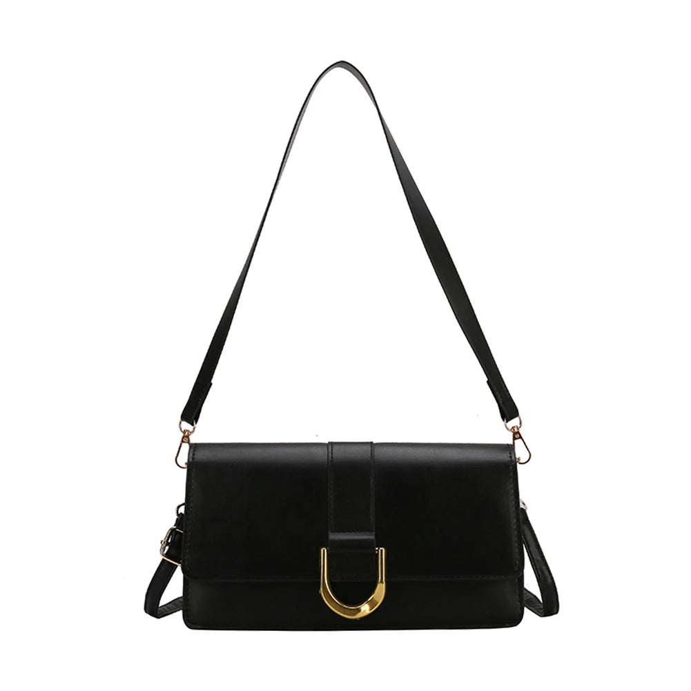 Vintage Flap Messenger Handbag Women PU Leather Shoulder Bag