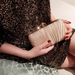 Vintage Pure Fold Handbags Ladies Banquet Evening Bags Clutches