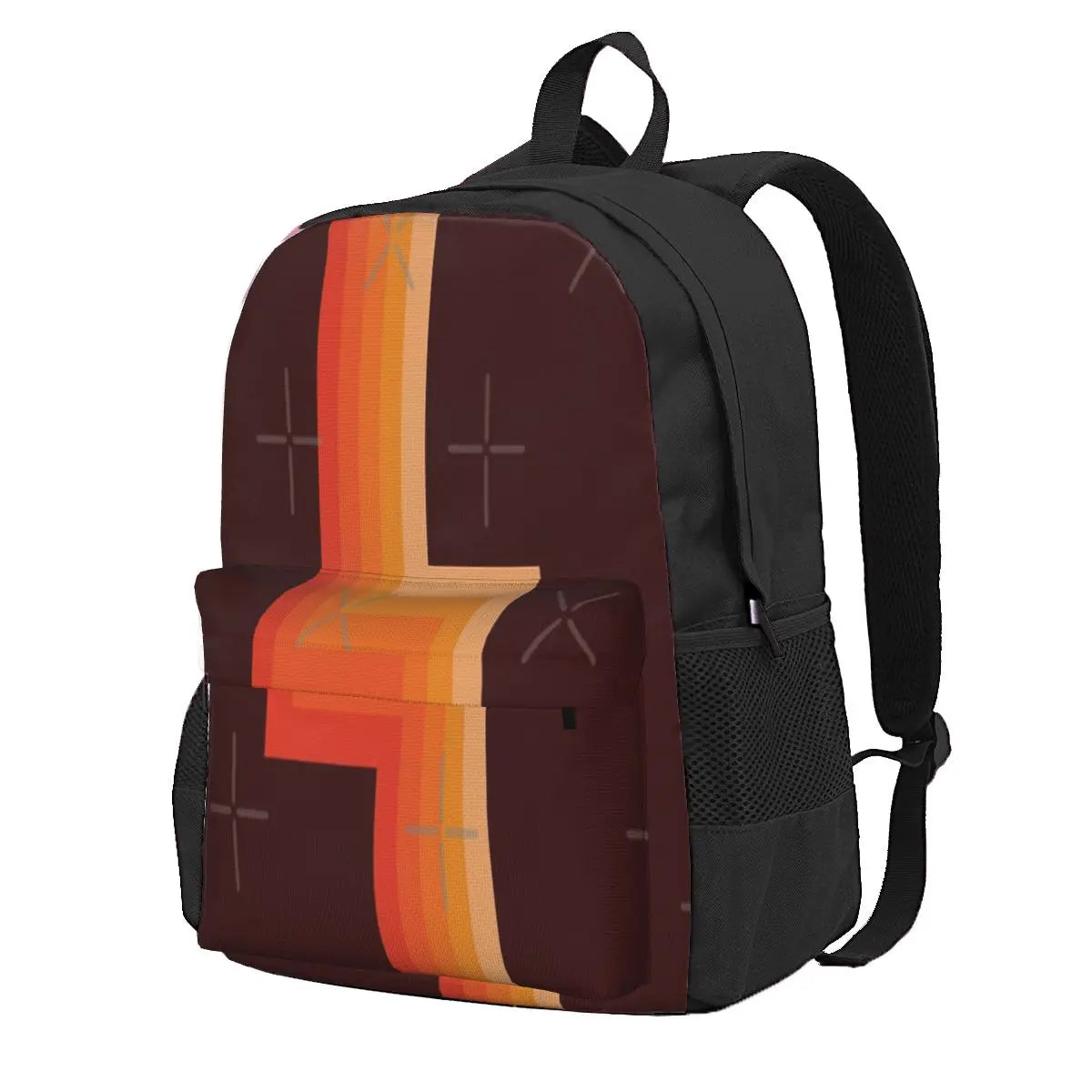 Vintage Retro Stripes Backpacks Men's Backpacks Bags For Women