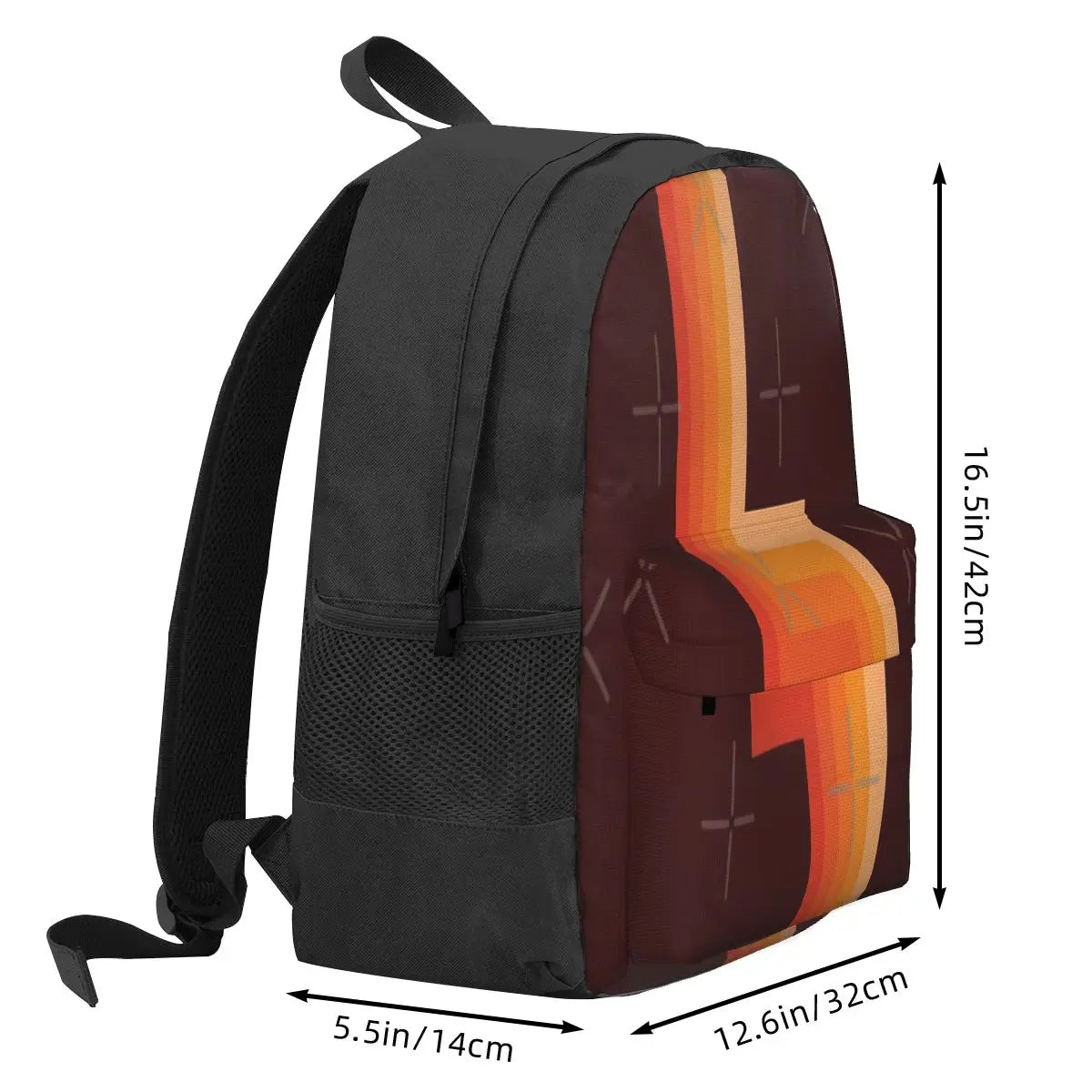 Vintage Retro Stripes Backpacks Men's Backpacks Bags For Women