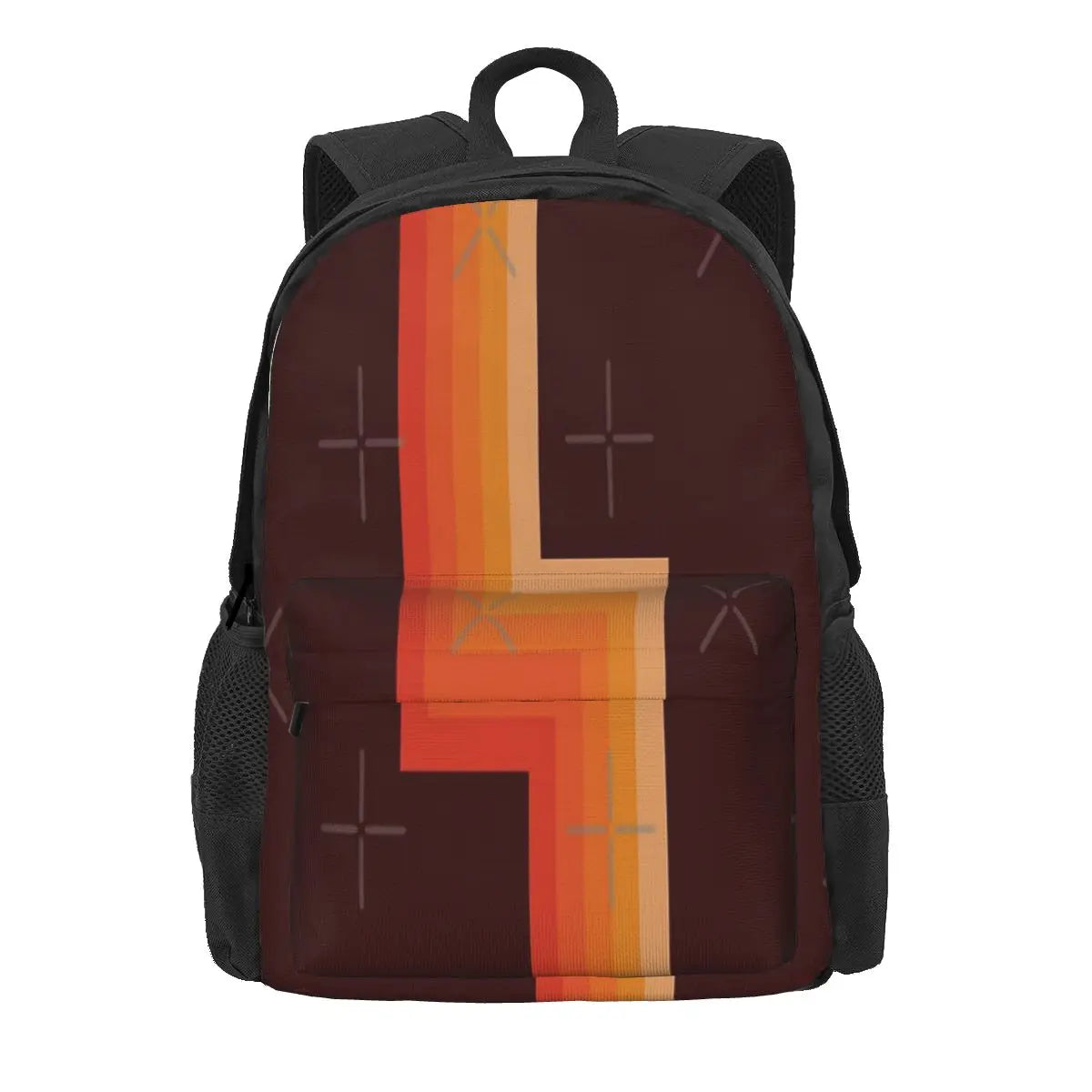 Vintage Retro Stripes Backpacks Men's Backpacks Bags For Women
