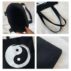 Vintage Canvas Shoulder Bag Eco Friendly Shopping Tote