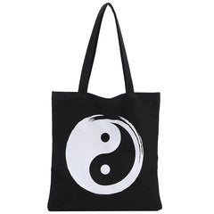 Vintage Canvas Shoulder Bag Eco Friendly Shopping Tote