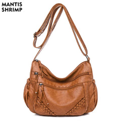 Vintage Shoulder Bag Women Bag High Pu Leather Messenger Bag